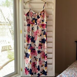 Floral Spaghetti Strap Jumpsuit